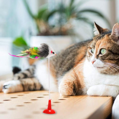Jouet-pour-chat-Bâton-de-plumes